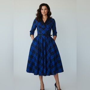 Unique Vintage 50s 60s I love Lucy midi dress size 4 NWT